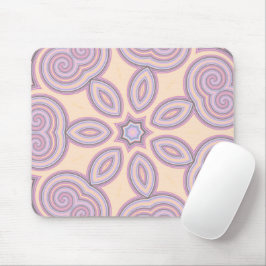 Dreamy Wirbel - Pastellpsychedelisches Muster Mousepad