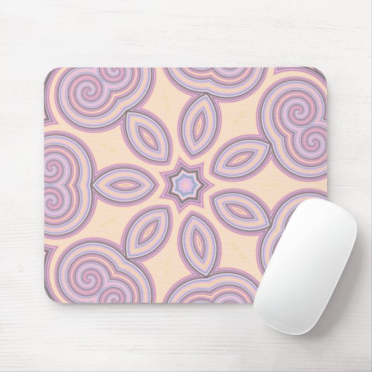 Dreamy Wirbel - Pastellpsychedelisches Muster Mousepad (Mit Mouse)