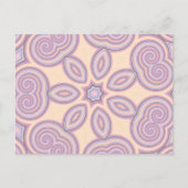 Dreamy Wirbel - Pastellpsychedelisches Muster Postkarte (Vorderseite)