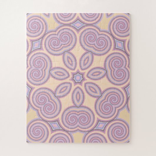 Dreamy Wirbel - Pastellpsychedelisches Muster Puzzle (Vertikal)