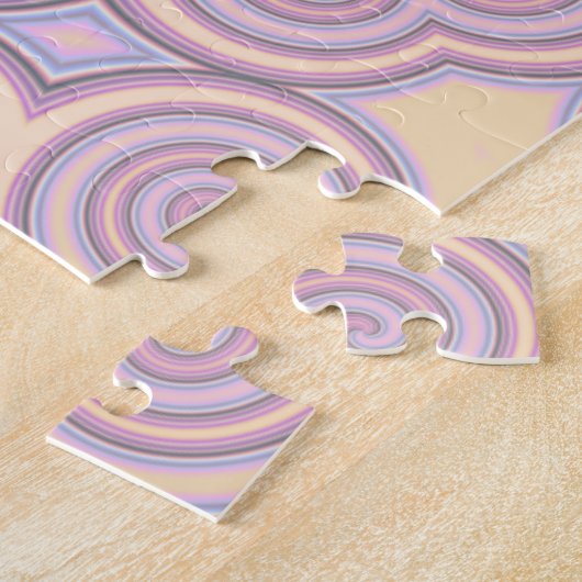 Dreamy Wirbel - Pastellpsychedelisches Muster Puzzle (Seite)
