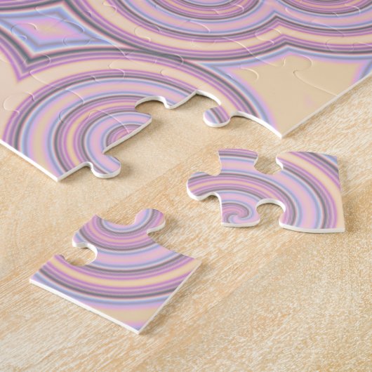 Dreamy Wirbel - Pastellpsychedelisches Muster Puzzle (Seite)