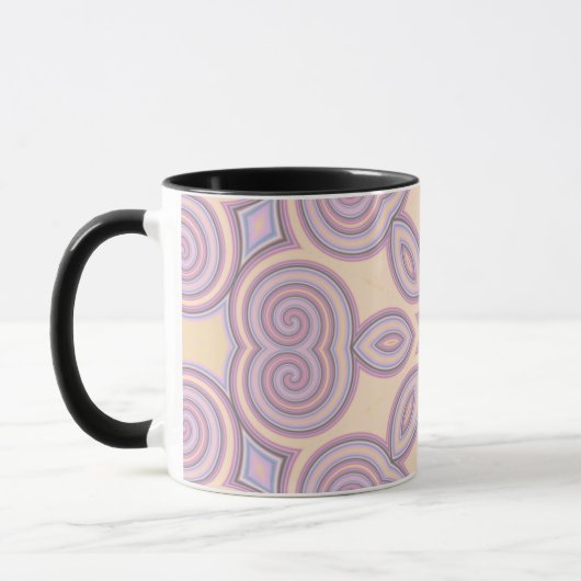 Dreamy Wirbel - Pastellpsychedelisches Muster Tasse (Links)