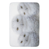 Dreamy Wisdom of Snowy Owls Badematte (Vorderseite Vertikal)