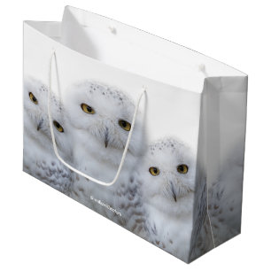 Dreamy Wisdom of Snowy Owls Große Geschenktüte
