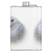 Dreamy Wisdom Snowy Owls Familie Flachmann (Rückseite)