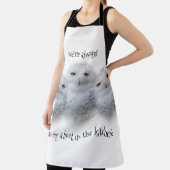 Dreamy Wisdom Snowy Owls Familie Schürze (InSitu)