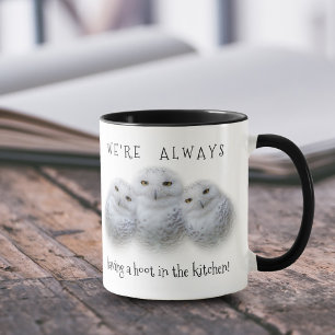 Dreamy Wisdom Snowy Owls Familie Tasse