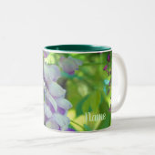 Dreamy Wisteria Blume Personalisiert Zweifarbige Tasse (VorderseiteRechts)