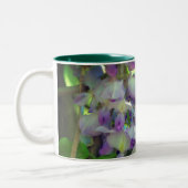 Dreamy Wisteria Blume Personalisiert Zweifarbige Tasse (Links)