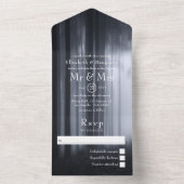 Dreamy Woodland Forest Wedding All In One Einladung (Innen Boden)