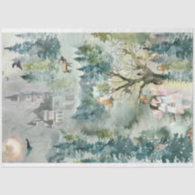 Dreamy Woodland Kinderzimmer Tissue Paper