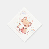 Dreamy Woods Fox Baby Dusche Serviette (Ecke)