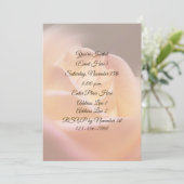 Dreamy Yellow Rose Floral Party Einladung (Stehend Vorderseite)