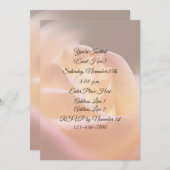 Dreamy Yellow Rose Floral Party Einladung (Vorne/Hinten)