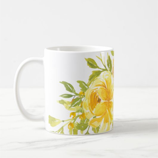 Dreamy Yellow Rose Kaffeetasse (Links)