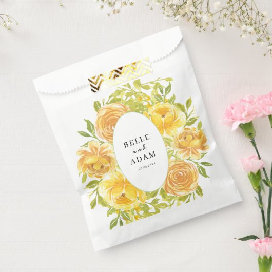 Dreamy Yellow Rose Wedding Geschenktütchen (Versiegelt)