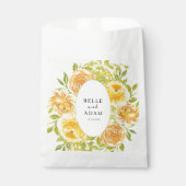 Dreamy Yellow Rose Wedding Geschenktütchen (Vorderseite)