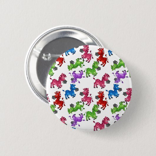 Dreamy Zebra World Button (Vorne & Hinten)