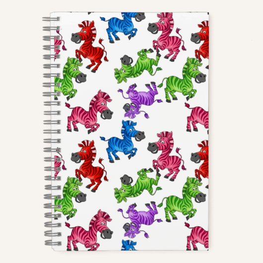 Dreamy Zebra World Notizblock (Vorderseite)