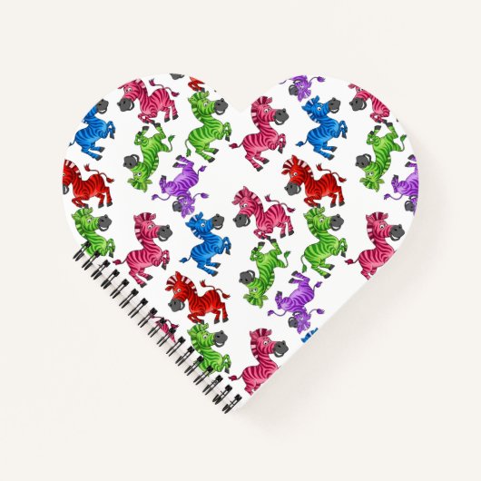 Dreamy Zebra World Notizblock (Vorderseite)