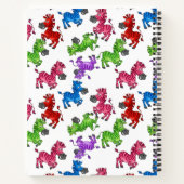 Dreamy Zebra World Notizblock (Rückseite)