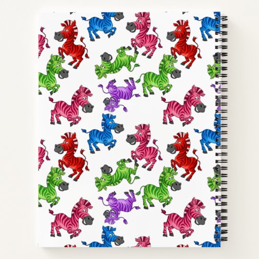 Dreamy Zebra World Notizblock (Rückseite)