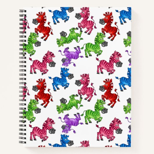 Dreamy Zebra World Notizblock (Vorderseite)