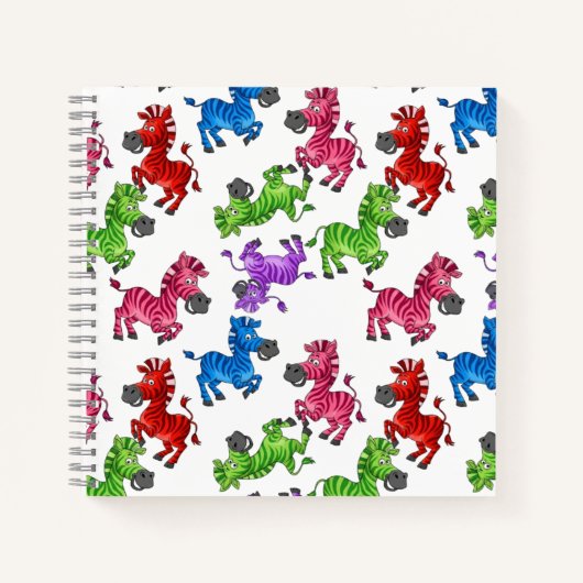 Dreamy Zebra World Notizblock (Vorderseite)