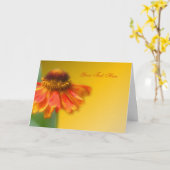 Dreamy Zinnia Blume Fotokarte Karte (Gelbe Blume)