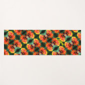 Dreamy Zinnia Blume Muster Personalisiert Yogamatte (Vorderseite (Horizontal))