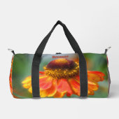 Dreamy Zinnia Blume Personalisiert Duffle Bag (Vorderseite)