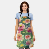 Dreamy Zinnia Blume Schürze (Getragen)