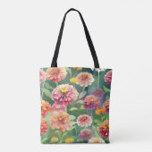 Dreamy Zinnia Blume Tasche (Rückseite)