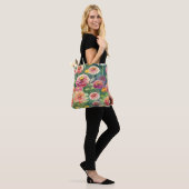 Dreamy Zinnia Blume Tasche (Am Model)