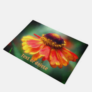 Dreamy Zinnia Daisy Blume Personalisiert Fußmatte