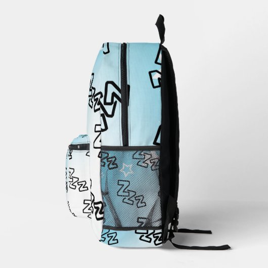Dreamy Zzz Pattern Bedruckter Rucksack (Rechts)