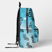 Dreamy Zzz Pattern Bedruckter Rucksack (Links)
