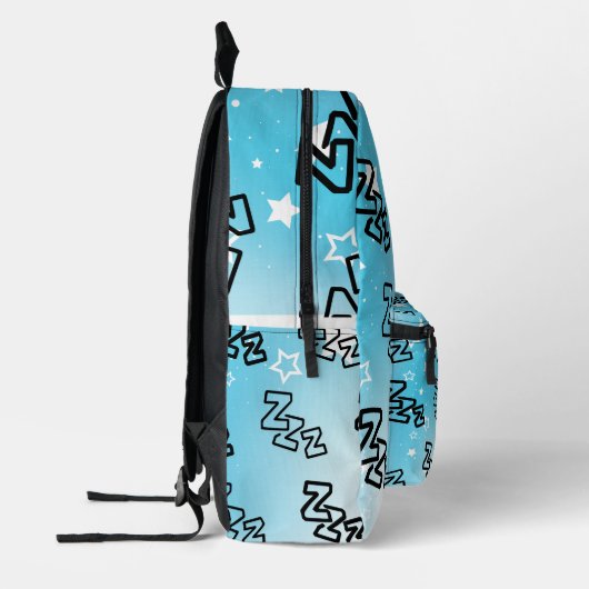 Dreamy Zzz Pattern Bedruckter Rucksack (Links)