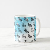 Dreamy Zzz Pattern Cushion Kaffeetasse (VorderseiteRechts)