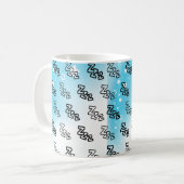 Dreamy Zzz Pattern Cushion Kaffeetasse (Vorderseite Links)