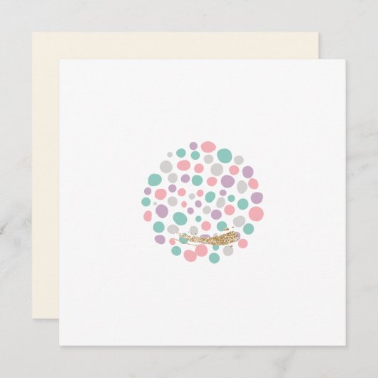 'DreamyPastels' Feiertagskarte (Vorne/Hinten)