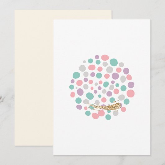 'DreamyPastels' Feiertagskarte (Vorne/Hinten)