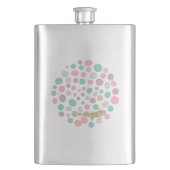 'DreamyPastels' Flachmann (Vorderseite)