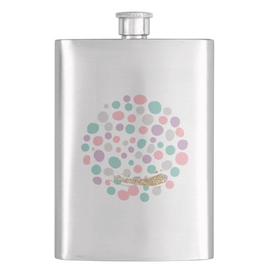 'DreamyPastels' Flachmann (Vorderseite)