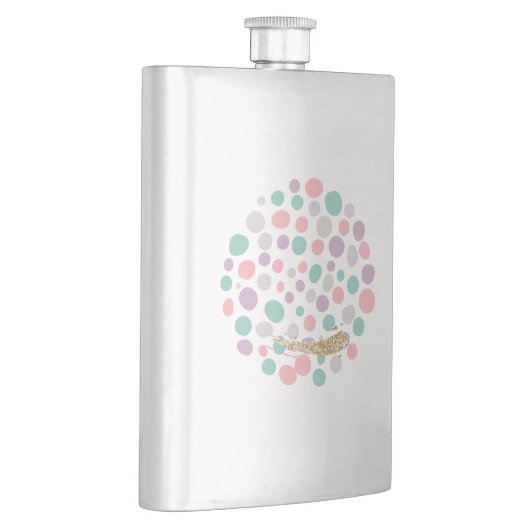 'DreamyPastels' Flachmann (Rechts)