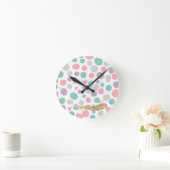 'DreamyPastels' Runde Wanduhr (Zuhause)