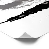 Dreary Bus Stopp Painting Poster (Ecke)