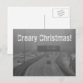 Dreary Christmas Postcard Feiertagspostkarte (Vorne/Hinten)