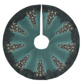 Dreary Christmas Tree with Skulls Polyester Weihnachtsbaumdecke (Vorderseite)